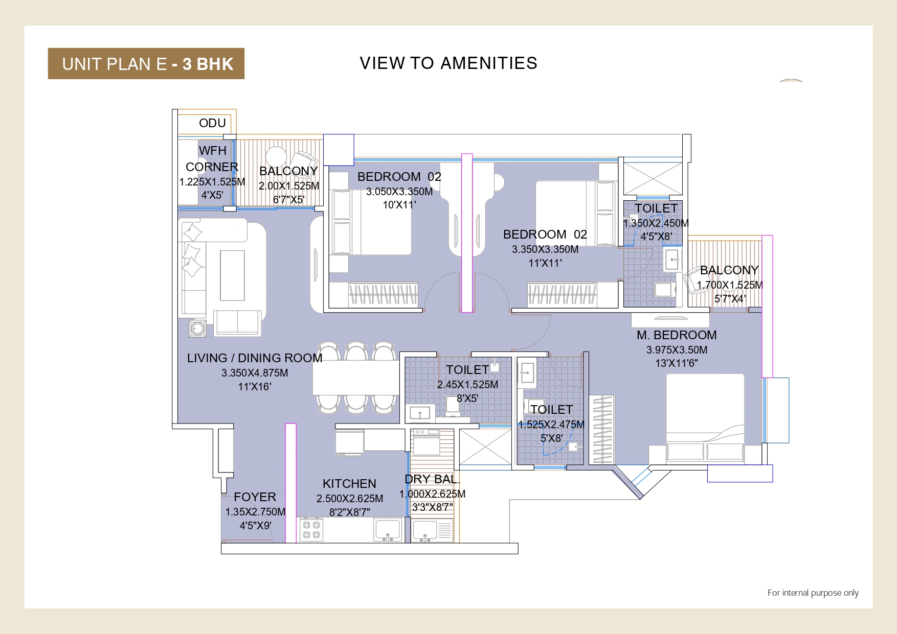 4 BHK floor plan